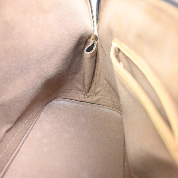 LOUIS VUITTON LV Logo Alma Hand Bag Monogram Leather Brown France - Picture 10 of 15